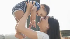 Person holding baby