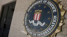 DOJ signage on building