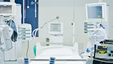Medical devices in a hospital room