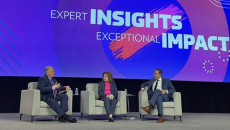 HIMSS CEO Hal Wolf, Colorado Lt. Governor Dianne Primavera and Louisiana Department of Health Secretary Bruce Greenstein 