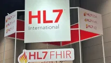 HL7 booth signage