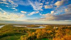 distant view of Vicksburg, MS 
