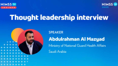 Abdulrahman Al Mazyad at the Saudi Arabia Ministry of National Guard Health Affairs_HIMSS24 Europe