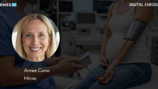 Aimee Corso, Mirvie_Obstetrician gynecologist measuring blood pressure Photo by Halfpoint Images/Moment/Getty Images