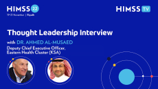 Bruce Steinberg and deputy CEO of Saudi Arabia's Eastern Health Cluster, Dr. Ahmed Al-Musaed