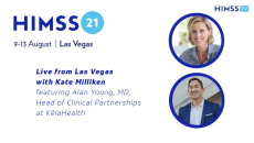 Dr. Alan S. Young, head of clinical partnerships at KēlaHealth and Kate Milliken