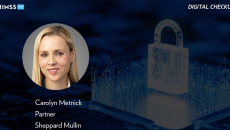 Carolyn Metnick at Sheppard Mullin_ Security padlock over circuit board Photo by Yuichiro Chino/Moment/Getty Images