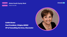 Cathie Brown, VP of consulting services at Clearwater and former president of Virginia HIMSS