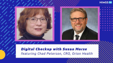Chad Peterson, CRO of Orion Health and Susan Morse