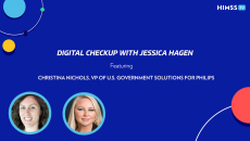 Christina Nichols, vice president of U.S. government solutions for Philips and Jessica Hagen