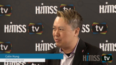 Colin Hung talking to HIMSS TV at HIMSS18