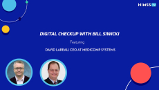 Bill Siwicki and David Lareau, CEO of Medicomp Systems