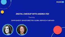 Dawn Bardot, senior director global services for Abiomed and Andrea Fox