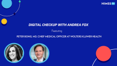 Andrea Fox and Dr. Peter Bonis, CMO at Wolters Kluwer Health