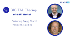 Gregg Church, president of 4medica and Bill Siwicki