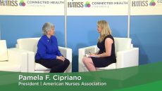 Pamela Cipriano at the HIMSS Connected Health Conference