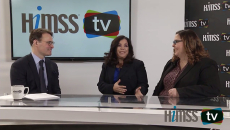 Patient advocate Amanda Greene and Max Stroud of Galen Healthcare talk at HIMSS18