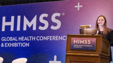 Dr. Tabitha Offut-Powell, vice president, Public Health Data Modernization and Informatics, speaks at HIMSS25 in Las Vegas Monday.