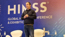Etay Maor, chief security strategist at Cato Networks, speaks at HIMSS25 on Wednesday, March 5, 2025