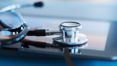 stethoscope on a tablet