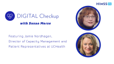 Jamie Nordhagen, UCHealth's director of capacity management and patient representatives and Susan Morse