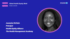 Jasmaine McClain, principal of the Health Equity Alliance at the Health Management Academy