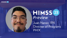 Juan Nanez, a speaker at HIMSS23 and director of Programs at Paso del Norte Health Information Exchange