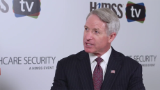Kirk Lippold talking to HIMSS TV
