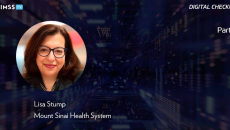 Lisa Stump at Mount Sinai Health System_Part 1_Digital tunnel with abstract particles Photo by sankai/iStock/Getty Images Plus