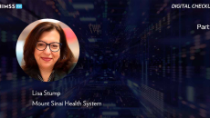 Lisa Stump at Mount Sinai Health System_Part 2_Digital tunnel with abstract particles Photo by sankai/iStock/Getty Images Plus