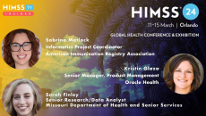 Matlock at AIRA, Finley at MO Dept of Health and Senior Services, and Kristin Glaza at Oracle Health_ Palm trees and skyscrapers in Orlando Photo by Gabriele Maltinti/iStock/Getty Images Plus