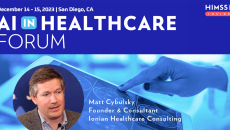 Matt Cybulsky at Ionian Healthcare Consulting_ Doctor looking at brain scan on tablet photo by katleho Seisa/Getty Images