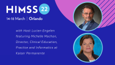 Michelle Machon, director of clinical education, practice and informatics at KP and Lucien Engelen