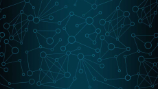 Abstract image of digital network connectivity shown with dots and lines