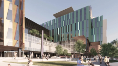 An artist's impression of the New Dunedin Hospital