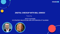 Patty Hayward, VP of industry strategy for healthcare and life sciences at Talkdesk and Bill Siwicki