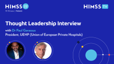 Dr. Paul Garassus, President, European Union of Private Hospitals and Dillan Yogendra