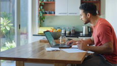 Person using laptop