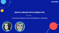 Rachael Grimaldi, cofounder and CEO of CardMedic, and Andrea Fox