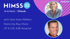 KSB Hospital VP and CIO Ray Sharp and Kate Milliken