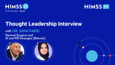 Bruce Steinberg and Dr. Sana Farid, a Bahrain-based general surgeon