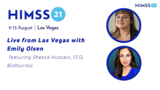 Sheeza Hussain, chief commercial officer at Biofourmis and Emily Olsen
