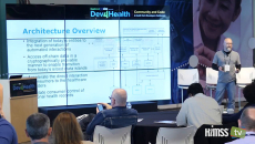 Tim Dunlevy, VP of engineering at Pokitdok explains Blockchain at Dev4Health event