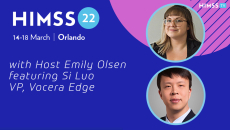 Si Luo, vice president of Vocera Edge and Emily Olsen