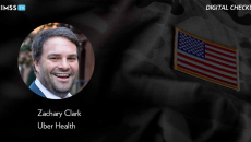 Zach Clark, Uber Health_American flag patch on camouflage Photo by adamkaz/E+/Getty Images