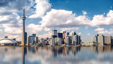 Toronto seen from the water