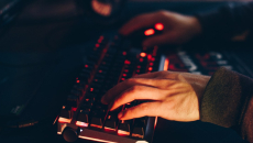 hands on keyboard