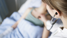 doctor examining a patient