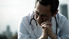 Sad doctor