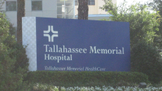 Tallahass Memorial Hospital driveway sign